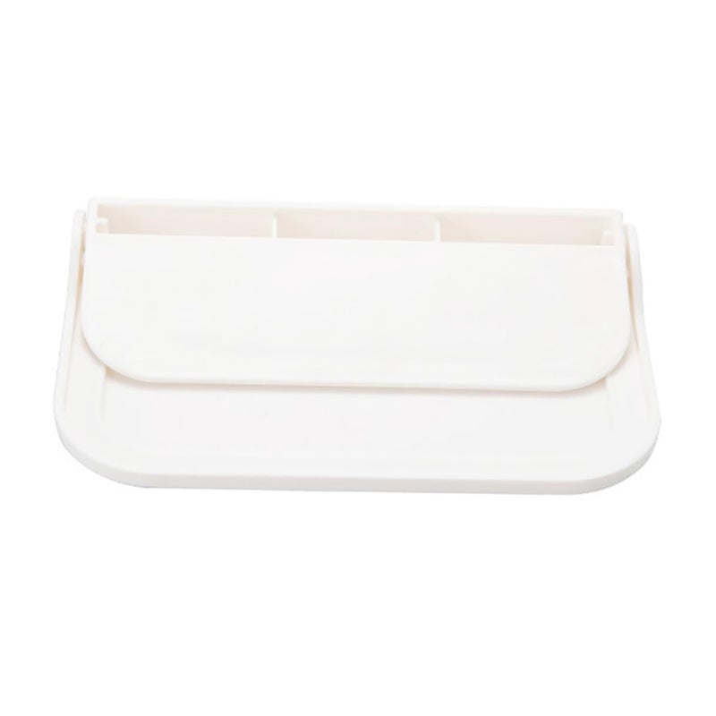 Wall Mounted Folding Towel Rack Plastic Bathroom Hanging Organizer Space Saving Storage - Image 2