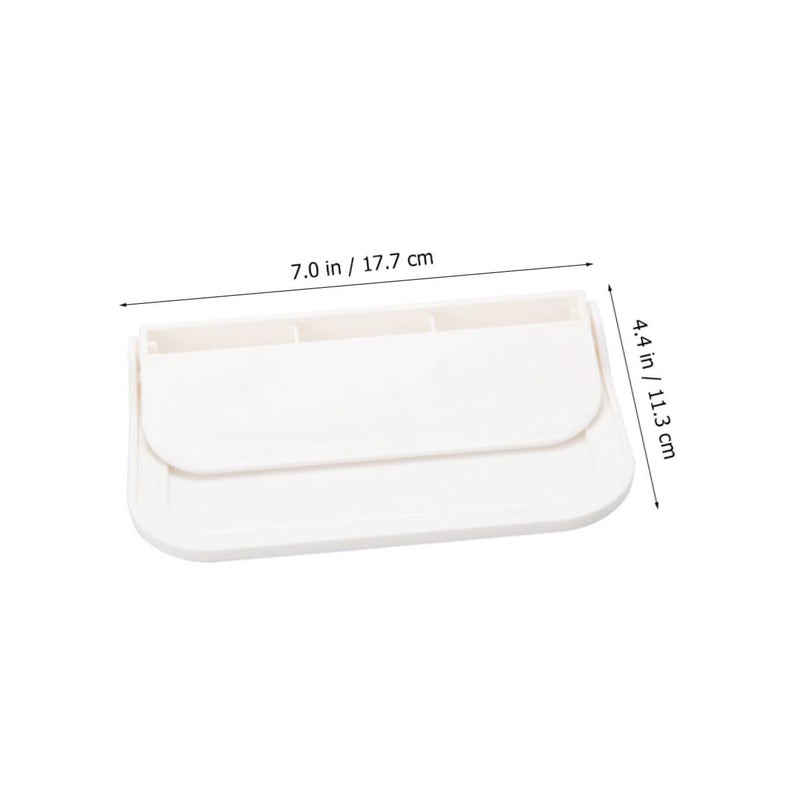 Wall Mounted Folding Towel Rack Plastic Bathroom Hanging Organizer Space Saving Storage - Image 3