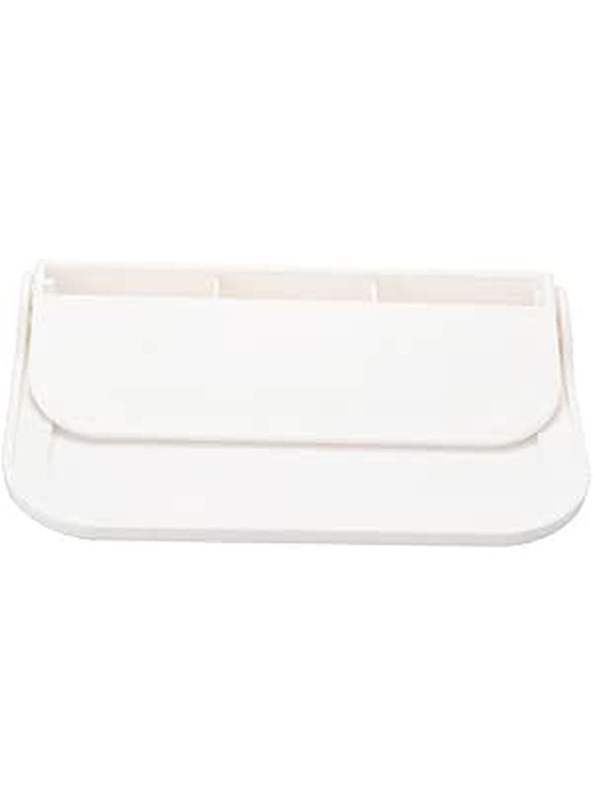Wall Mounted Folding Towel Rack Plastic Bathroom Hanging Organizer Space Saving Storage - Image 1