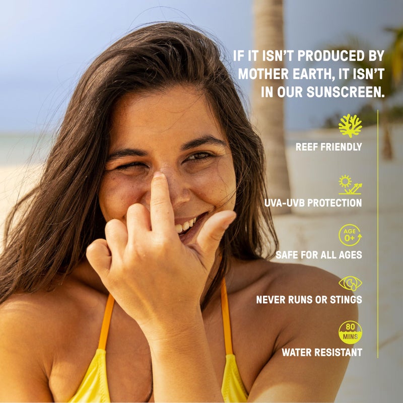 Raw Elements Tinted Daily Face Moisturizer All-Natural Mineral Sunscreen | Non-Nano Zinc Oxide, 95% Organic, Reef Safe, SPF 30, in Bio-Resin Tube, 1.8oz - Image 4