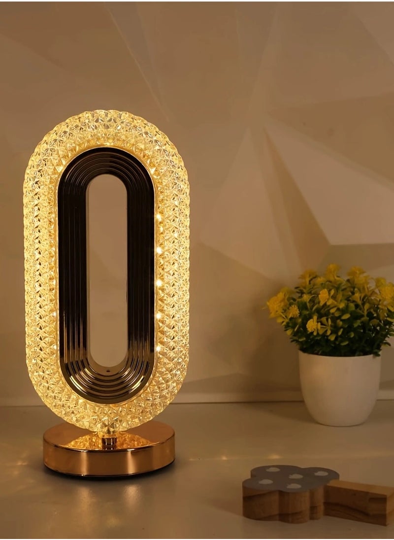 Creative bedroom bedside touch night light rechargeable dual-purpose dimming table lamp for bedroom and living room acrylic lampshade crystal table lamp, gold - pzsku/Z926F612BD97B8ABF2086Z/45/_/1734577947/b27af57d-815a-47c8-9071-c5f3430850c5