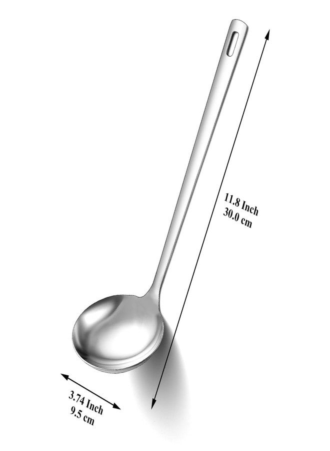 Berglander Stainless Steel Soup Ladle, 11.8" Durable Ladel Spoon for Serving or Cooking, Dishwasher Safe, Durable & Rust-Resistant Cooking Utensil - Image 2
