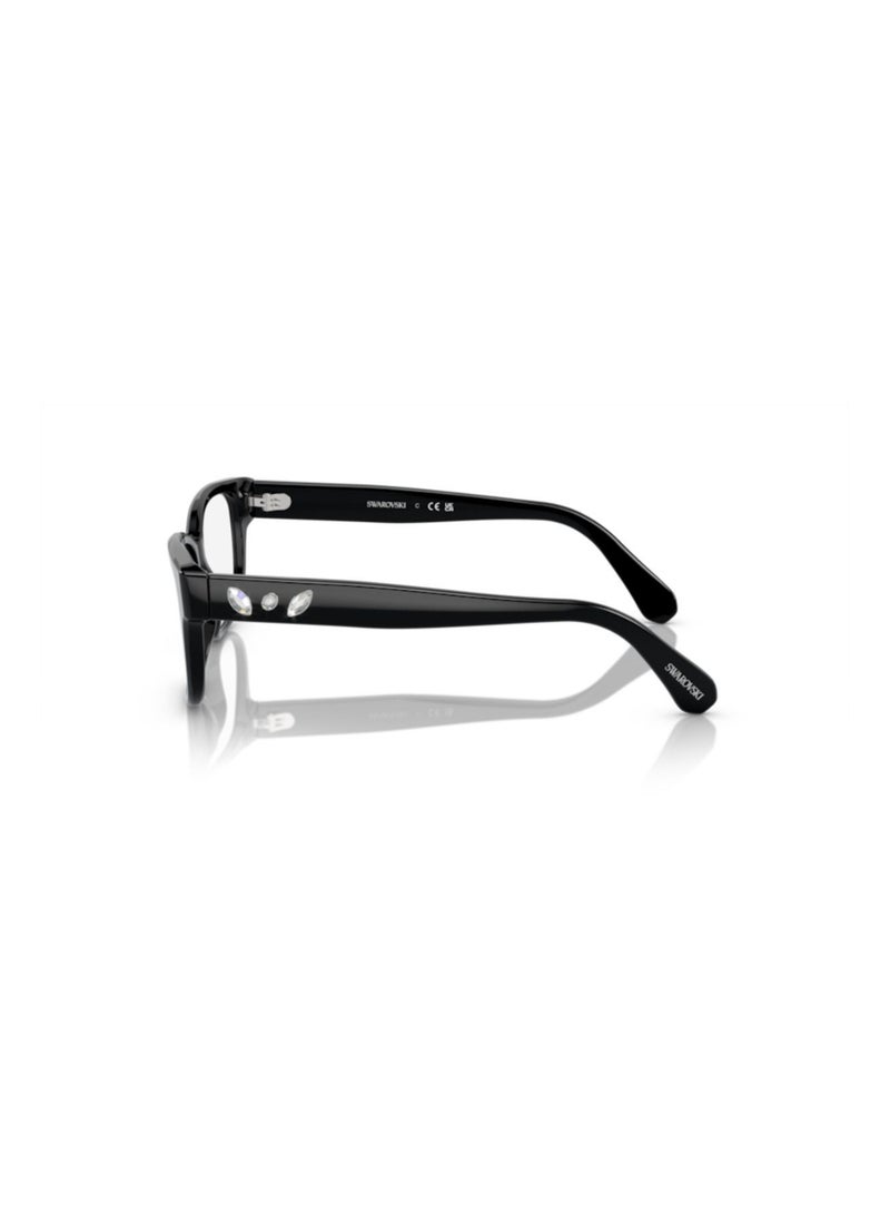 SWAROVSKI Swarovski Woman Square  Eyeglasses- Sk 2007 - Lense Size:52Mm - Black - Image 2