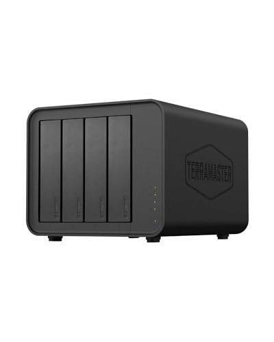 TERRAMASTER F4-424 Pro NAS Storage - 4Bay Core i3-N305 8-Core 8-Thread CPU, 32GB DDR5 RAM, 2.5GbE Port x 2, Network Attached Storage Peak Performance for Business (Diskless) Black - Image 1