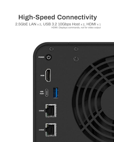 TERRAMASTER F4-424 Pro NAS Storage - 4Bay Core i3-N305 8-Core 8-Thread CPU, 32GB DDR5 RAM, 2.5GbE Port x 2, Network Attached Storage Peak Performance for Business (Diskless) Black - Image 4