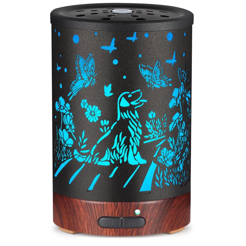 kobodon Essential Oils DiffuserAromatherapy DiffuserBirthday Gifts for Women Mom GrandmaMetal Cool Mist Humidifier with 7 Colors Lights Waterless Auto Off Air Diffusers Dogs - Image 2