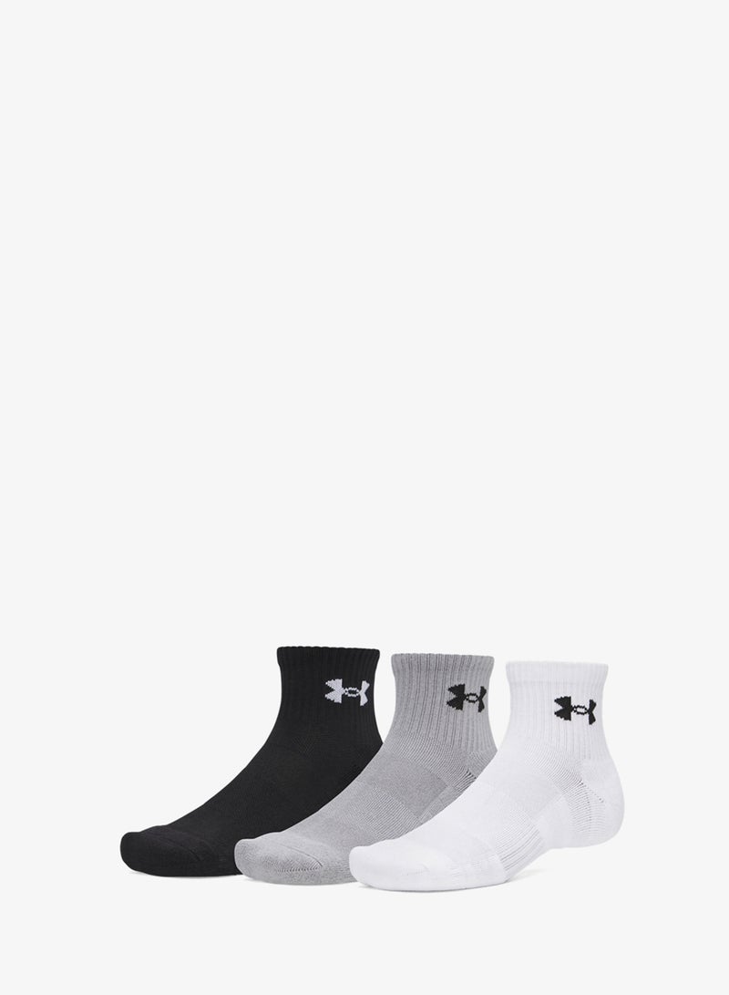 UNDER ARMOUR 3 Pack Performance Quarter Socks - Image 3