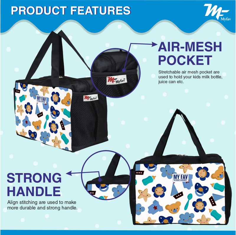 Myfav MY FAV Baby Diaper Bag for Mothers | Durable Maternity Nursing Tote Backpack | Multifunctional Travel Diaper Bag with Adjustable Shoulder Strap | Spacious & Organised Mama Bag for Baby Essentials - Image 4