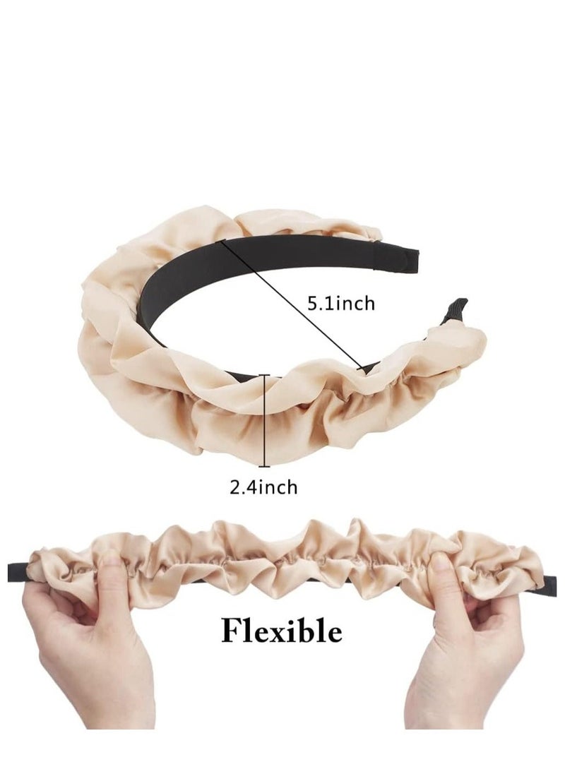 SYOSI Head Bands for Women's Hair 3 Pcs Womens Headbands Silk Headband Non Slip Fashion Hair Bands Dressy Head Bands for women Girls - Image 5