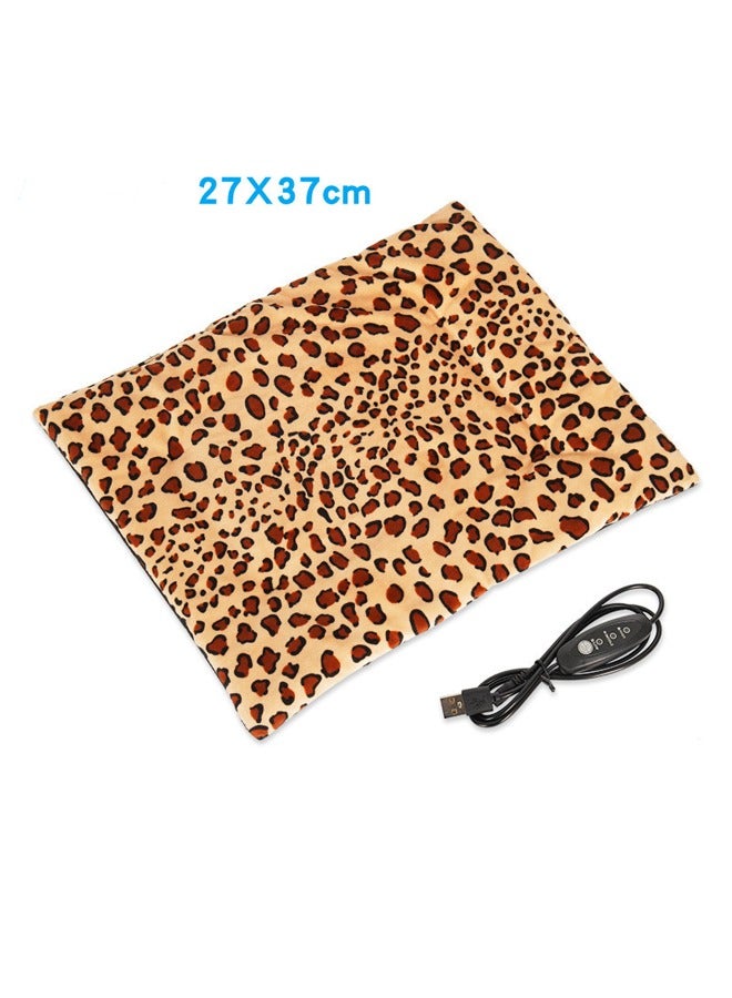 عام وسادة تدفئة للكلاب، قابلة للتعديل مع ثلاث درجات حرارة، طويلة العمر وقابلة للغسل لصديقك القطني بقياس 27×37 سم. - Image 1