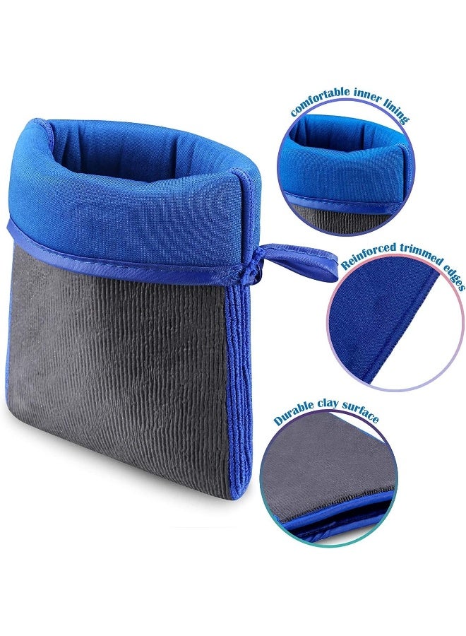 JIANFA Clay Bar Mitt, AutoScrub Fine Grade Wash Mitt Automotive Detailing Towel Wash Mitt Clay Bar Alternative, 1 Piece Blue - Image 3