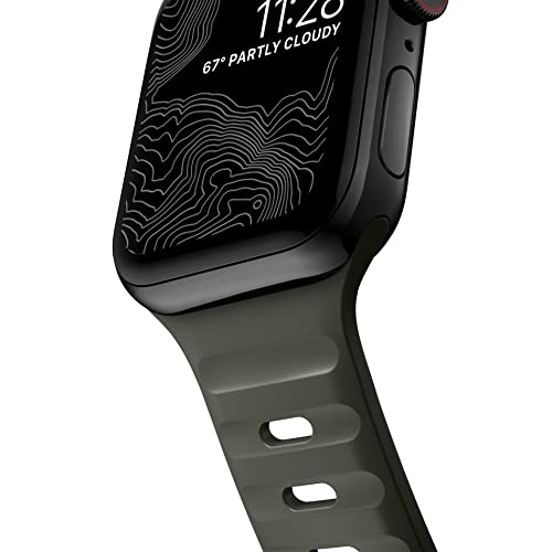 Nomad Sport Band - 45mm | Ash Green Apple watch ultra 2 band, Designed to give your Apple Watch a modern and athletic look for intense workouts and everyday wear, Compatible with New Series 11, Ultra 1-3, Series 1-10, and SE. - Image 4