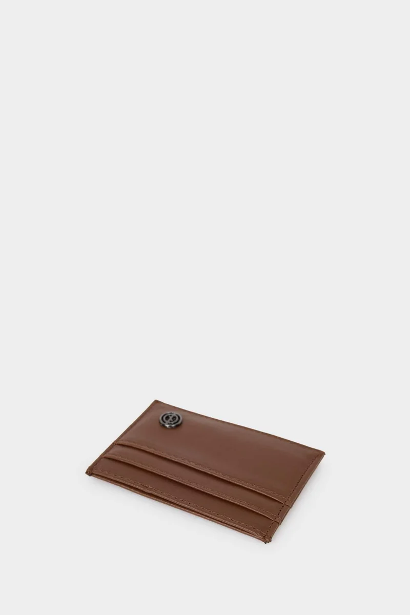 ديفاكتو Man Faux Leather Business Card Wallet