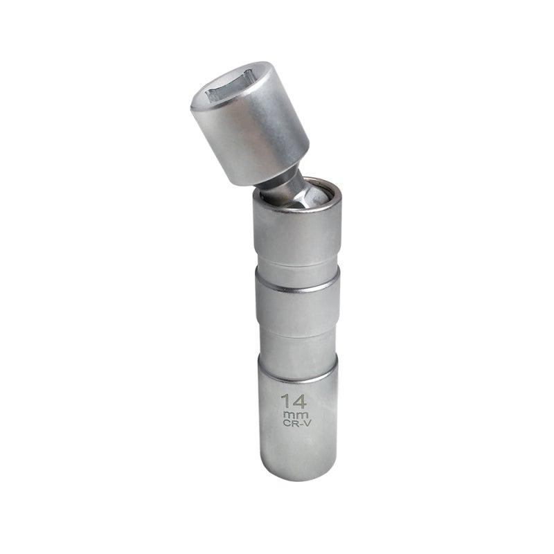 Spark Plug Socket 14mm Thin Wall High Carbon Steel Durable Drive Socket - 12-Point Firm Grip Socket for BMW Nissan VW Mercedes Audi Vehicle Maintenance - Image 4
