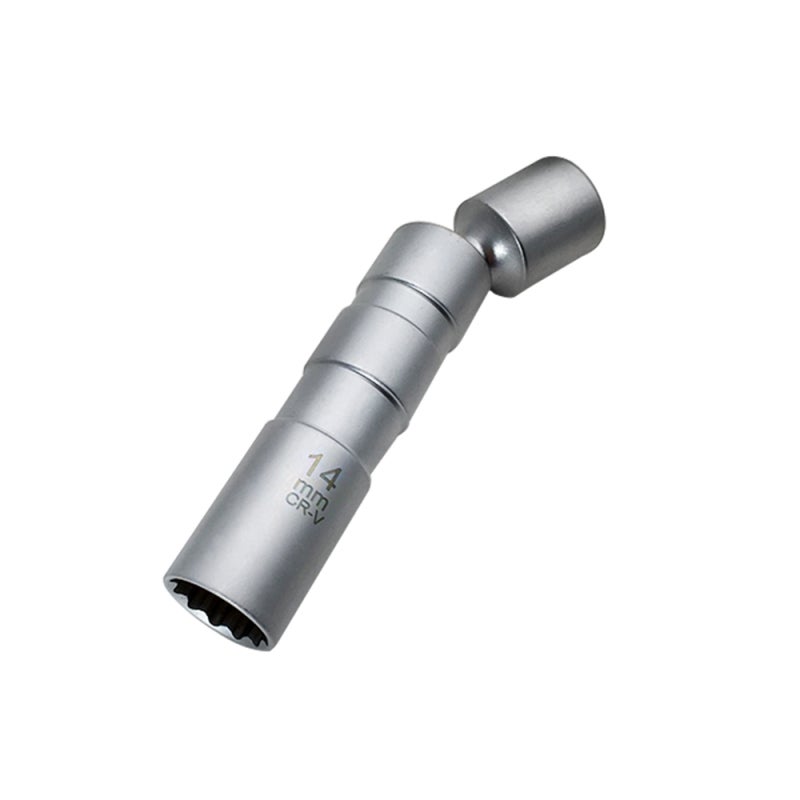 Spark Plug Socket 14mm Thin Wall High Carbon Steel Durable Drive Socket - 12-Point Firm Grip Socket for BMW Nissan VW Mercedes Audi Vehicle Maintenance - Image 3