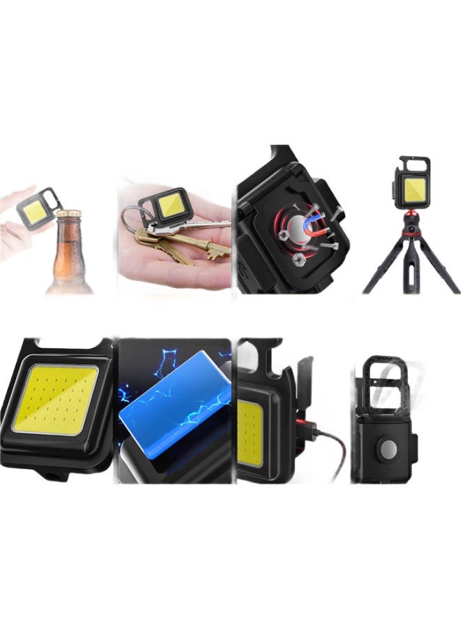 SHENYU High-Intensity Flashlight, Compact Mini Rechargeable Keychain Light, Emergency Light, Magnetic Work Light, Auto Repair Light, Floodlight - Image 2