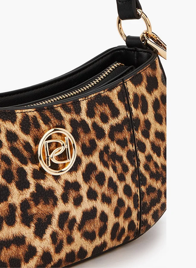 Paprika Solid Shoulder Bag with Detachable Strap and Zip Closure