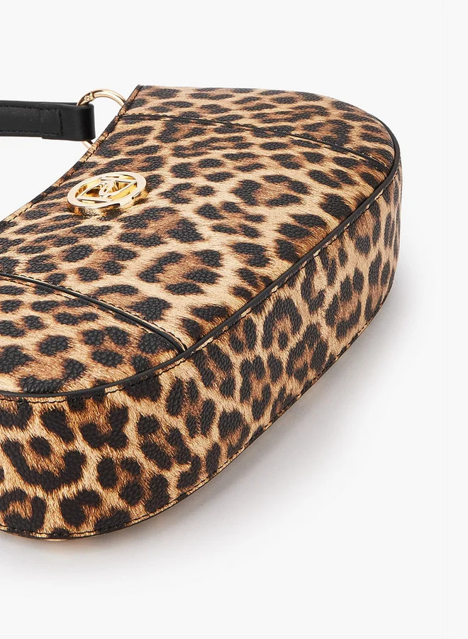 Paprika Solid Shoulder Bag with Detachable Strap and Zip Closure
