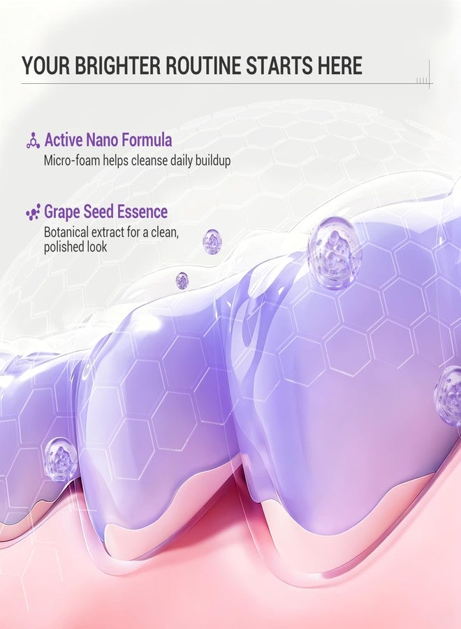 CEELIKE Grape Seed Whitening Toothpaste, Color Correcting Purple Paste with Nano Hydroxyapatite (nHAP), Fluoride Free & Peroxide Free, for Whiter Teeth & Sensitive Teeth (2) - Image 5