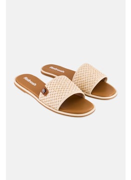 REFRESH Women Slip On Flats, Beige  - Image 1