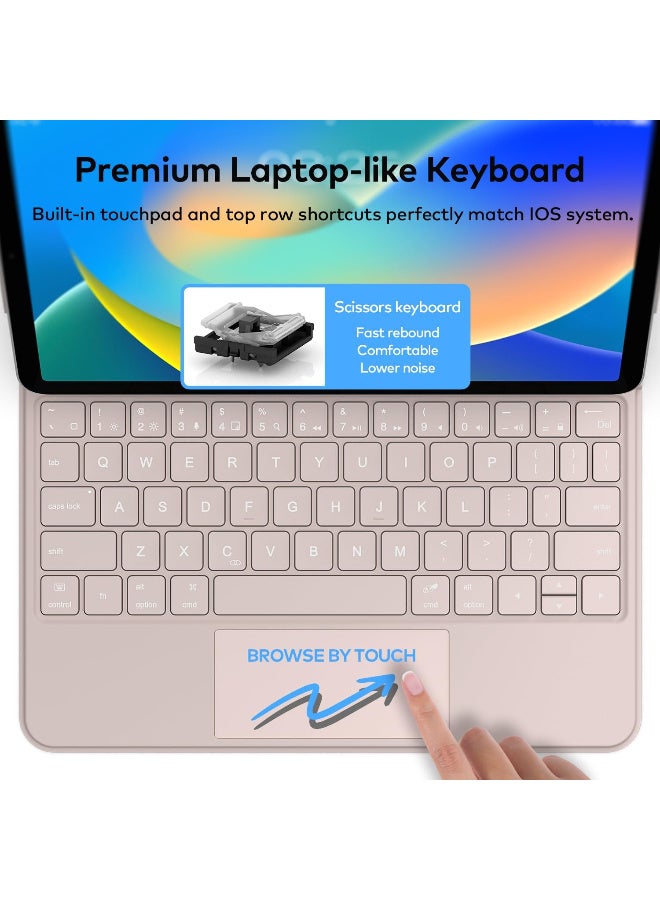 Magic Style Keyboard with Multi-Touch Trackpad - Floating Cantilever Stand - Magnetic Case for iPad 10.9 Inch 10th / 11th Gen, Keyboard Case for iPad 10th Gen 2022 and 11th Gen (A16, 2025) . - Image 5