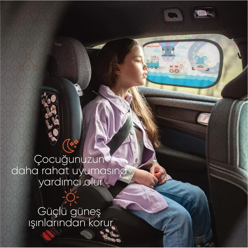جينزبيبي Hero Baby Sunshade for Car