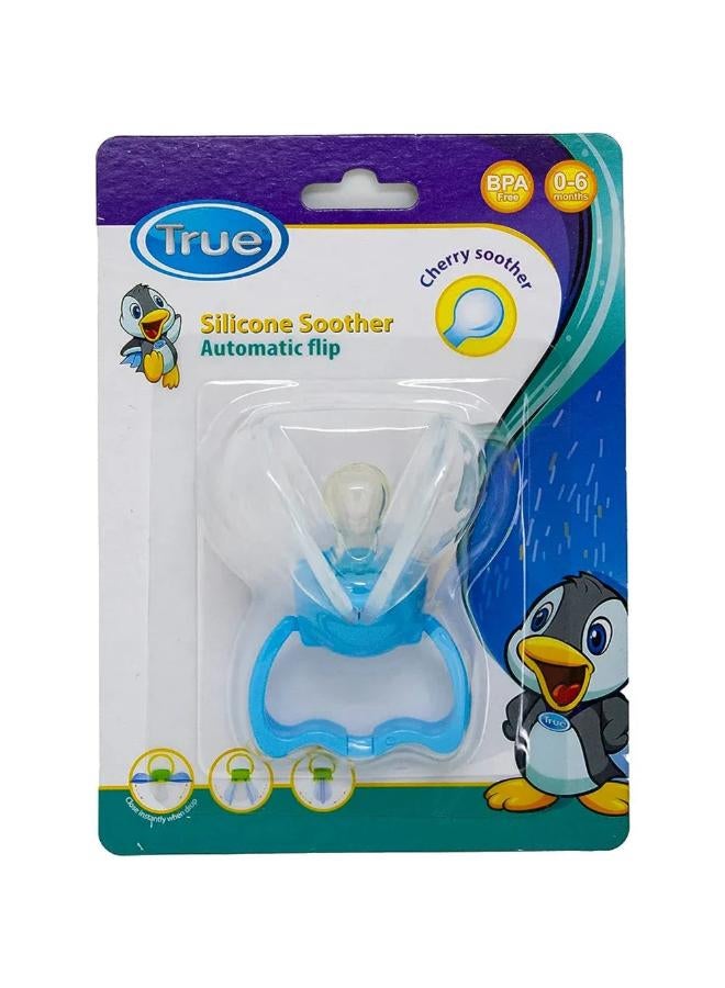 True Silicone Soother 0-6m – Blue - Image 1