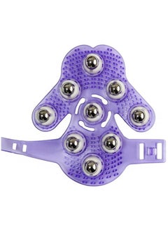 Rubik Palm Shaped Massage Glove 360-degree-Roller Metal Roller Ball Beauty Body Care Pink  - Image 3