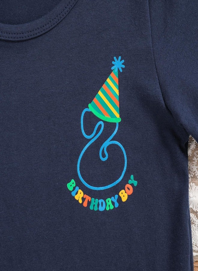 TITKKOP 2nd Birthday Shirt Toddler Boy Two Year Old Birthday Outfit Short Sleeve Cotton T Shirt Clothes (2T, Blue) - Image 5