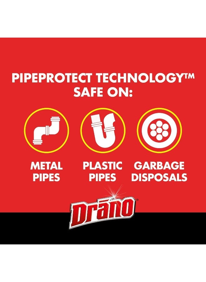 Drano Max Gel Drain Clog Remover and Cleaner for Shower or Sink Drains, Unclogs and Removes Hair, Soap Scum and Blockages - Image 3