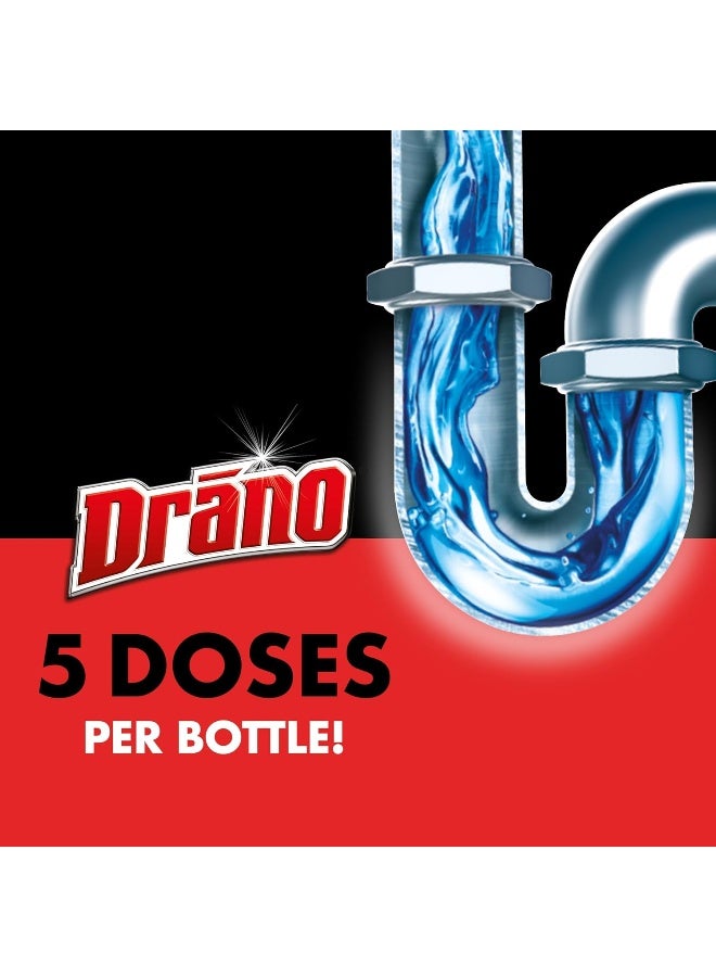 Drano Max Gel Drain Clog Remover and Cleaner for Shower or Sink Drains, Unclogs and Removes Hair, Soap Scum and Blockages - Image 5