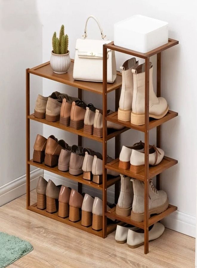 fashionhome Multi-Layer Bamboo Shoe Rack Storage Shelf 77 x 25 x 73 cm  - Image 1