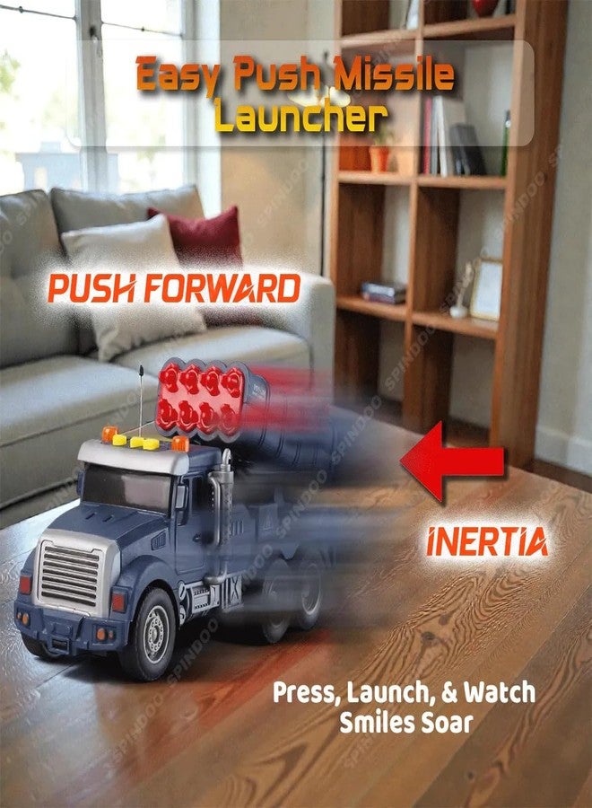 Spindoo Military Missiles Vehicles Toy for Kids - Light Music & Operational Parts, Strong Plastic Material, Ideal Toys for 3+ Year Boy - Durable & Engaging Kids Toys for Creative Play (Pack of 2) - Image 4