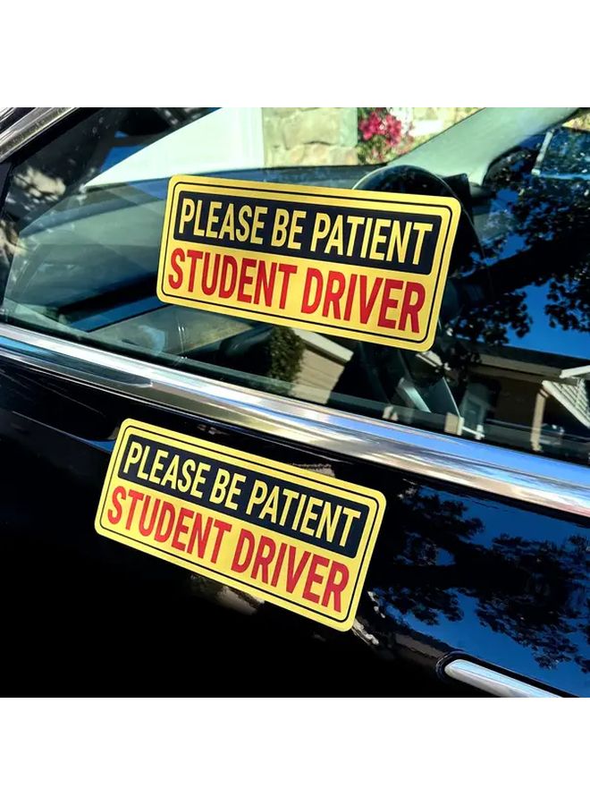 Polyethylene Anti Rear End Sticker For New Car Driving Novice Drivers 1pc - Image 1