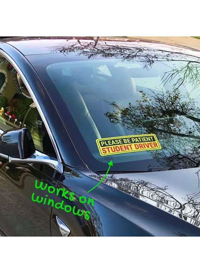 Polyethylene Anti Rear End Sticker For New Car Driving Novice Drivers 1pc - Image 5