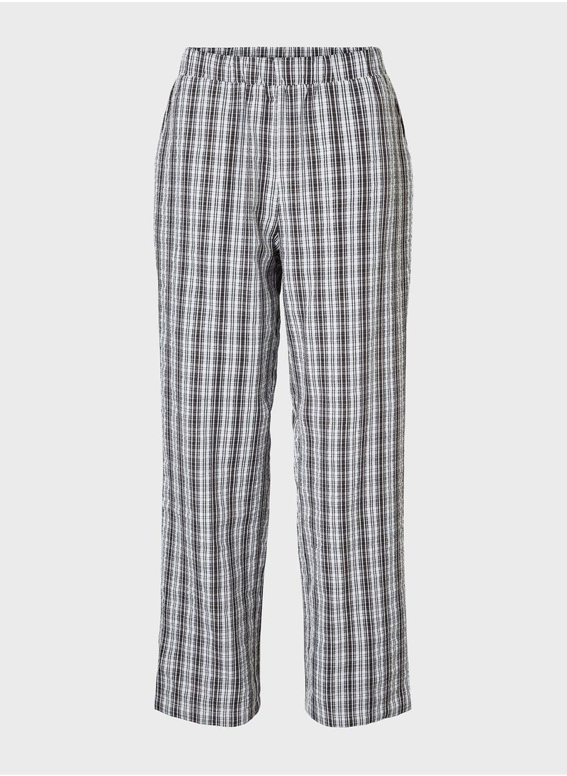 NOISY MAY - Nmannie Checkered Pattern Pants - Image 1