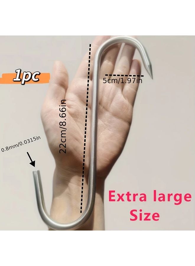 Extra Large Heavy Duty Stainless Steel Meat Hanging Hooks Professional Butcher Hooks - Image 3
