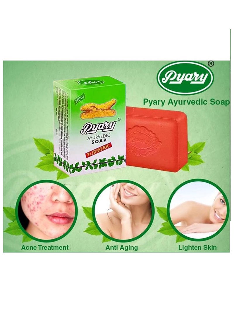 Pyary 6-Pack Ayurvedic Turmeric Soap - Image 2