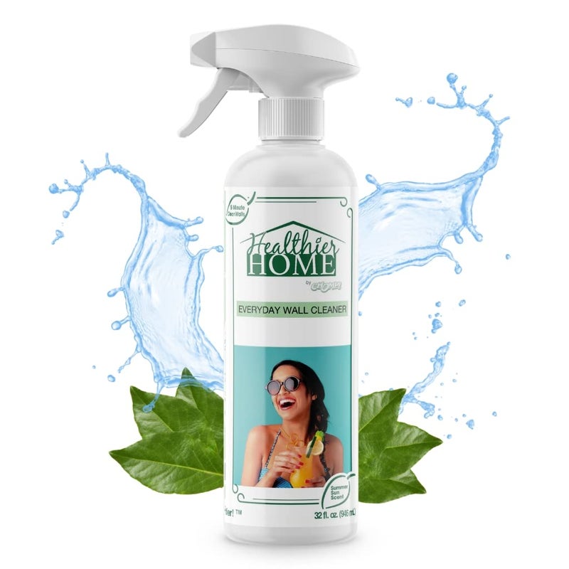 CHOMP Painted Wall Cleaner Spray Healthier Home 5Minute CleanWalls 4in1 Multipurpose Ceiling and Baseboard Cleaning Dirt Dust Odor and Stain Remover 32 Oz Summer Sun Scent