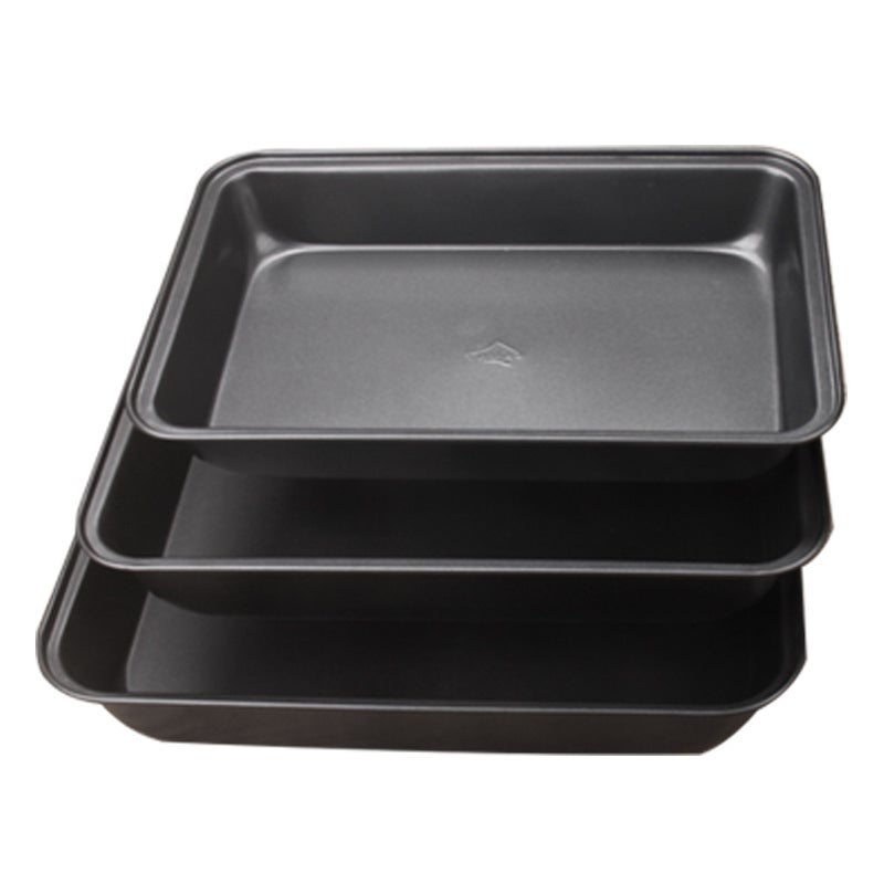 Non-Stick Cake Pan Deep Carbon Steel Rectangular Baking Pan - Even Heat Distribution Durable Easy Clean Multi-Use Bakeware for Home Kitchen Professional Bakers Beginners - Image 4