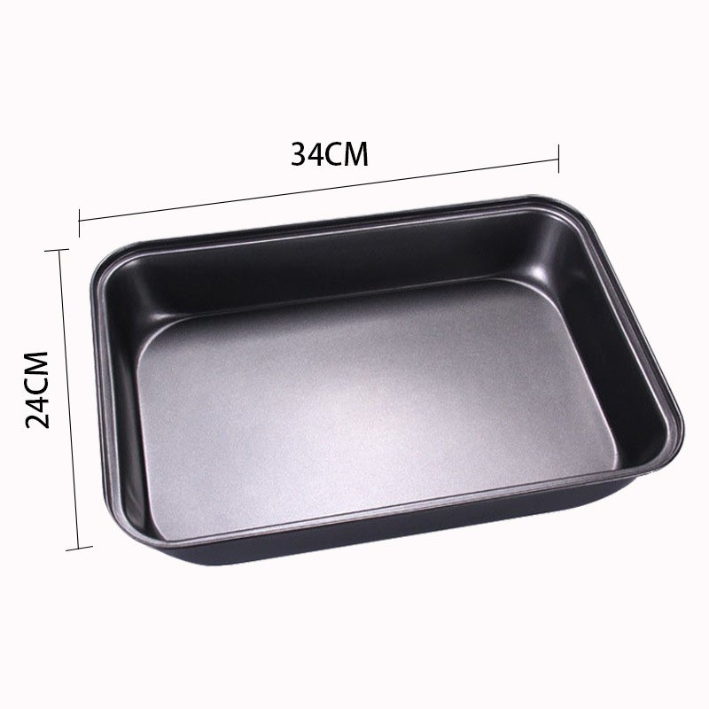 Non-Stick Cake Pan Deep Carbon Steel Rectangular Baking Pan - Even Heat Distribution Durable Easy Clean Multi-Use Bakeware for Home Kitchen Professional Bakers Beginners - Image 1