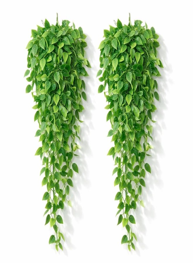 Adak Fake Hanging Plants Vines (2 Pack) – Artificial Ivy Greenery Garlands for Room Decor, Bedroom, Living Room, Kitchen, Office & Patio – Indoor & Outdoor Hanging Décor (No Flowerpot) - Image 1
