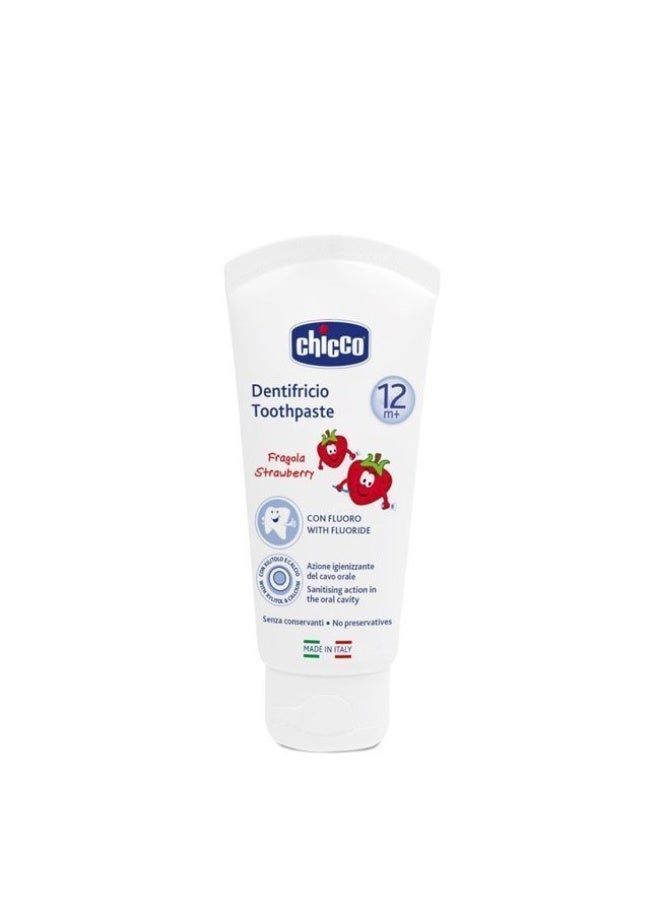 Chicco Strawberry Toothpaste 12M+ 50ml - Image 1