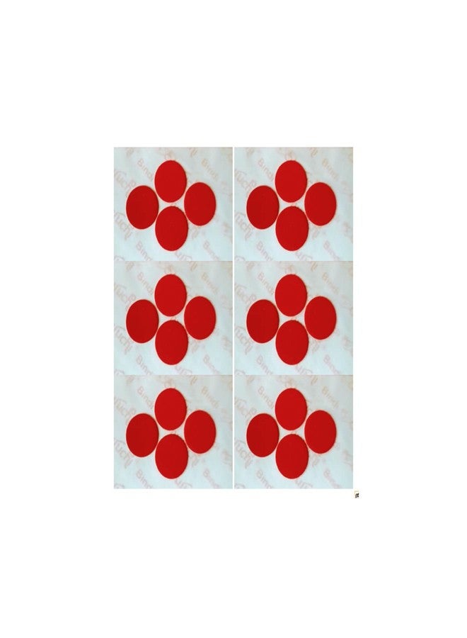 Sujit Enterprise Red Colour Round Shape Large Size Suruchi bindi for women and girls (pack of 6) - Image 1