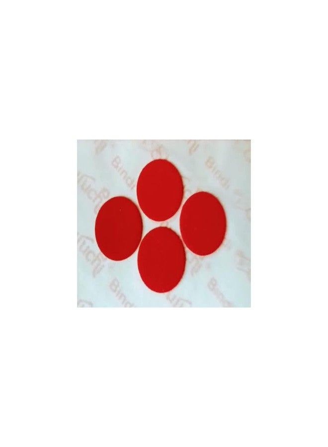 Sujit Enterprise Red Colour Round Shape Large Size Suruchi bindi for women and girls (pack of 6) - Image 3