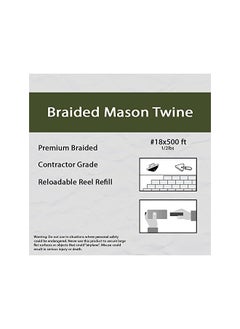 The Bros Braided Nylon Mason Line - Moisture, Oil, Acid, Rot Resistant - Twine String for Marine, Masonry, Crafting, Gardening Uses  - Image 3