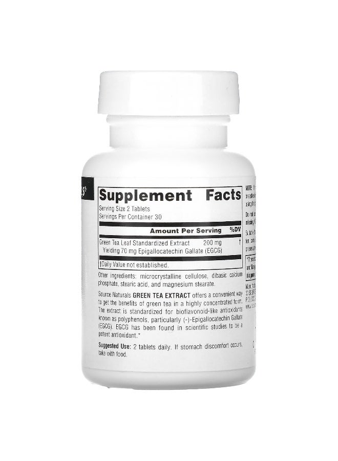 Source Naturals, Green Tea Extract, 100 mg, 60 Tablets (Packaging may vary) - Image 2