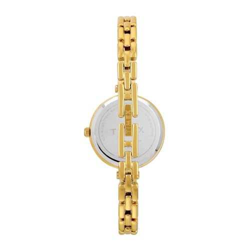 TIMEX Analog Watch for Women with Maroon Round Dial & Rose Gold Brass Bracelet Band Water Resistant Women's Wrist Watches - TWEL200SMU04 - Image 5
