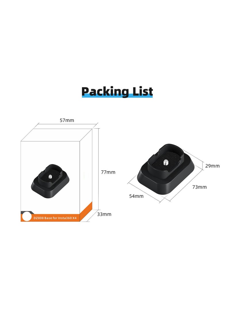 Stand Base for Insta360 X4, Silicone Non- Slip Stand Base Desktop Mount, Lightweight and Compact, Practical Camera Stand Base, Gimbal Support Adapter Stabilizer for Insta360 X4 Accessories