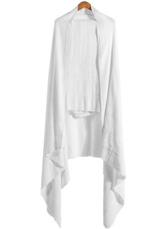 REBENUO Ihram 2-Piece Hajj And Umrah Religious Cloth For Men Ahram Ehram Soft White-1400g  - Image 1